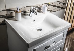 Aqualine Aqualine, FAVOLO umývadlová skrinka 61,5x72,5x44 cm, biela mat, FV265