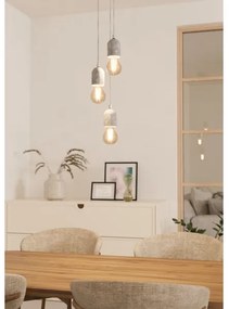 Eglo 95523 - Luster SILVARES 3xE27/60W/230V