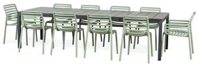 DOGA ARMCHAIR záhradná stolička s podrúčkami menta