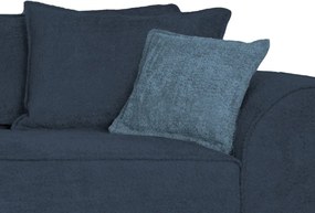 Pohovka John, modrá látka so štruktúrou