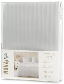 SATÉNOVÉ OBLIEČKY VERA 140X200 CM, 1 KS 70X80 CM SVETLOSIVÉ