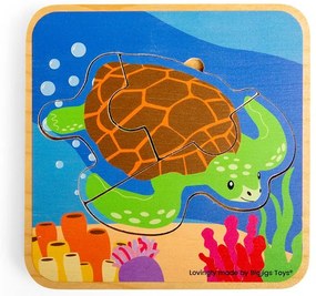 Bigjigs Toys Puzzle Životný cyklus korytnačky