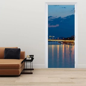 Fototapeta na dvere - Bratislava s hradom (95x205cm)