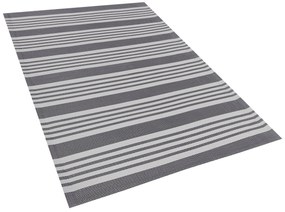 Vonkajší koberec 120 x 180 cm sivý DELHI Beliani