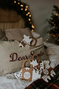 Montessori drevená prepletacia hračka - pes Oskar