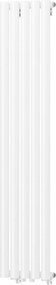 Gamma Verto, vykurovacie teleso 296x1400 mm, 505 W, biela matná, GMA-VER-140296-WH