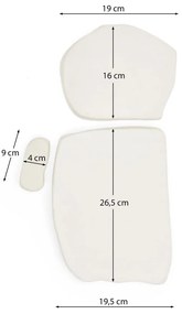 Nástenné dekorácie v súprave 3 ks 23x43 cm Siluna – Kave Home