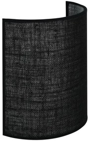 Brilagi - Nástenné svietidlo SEMI 1xE27/15W/230V pr. 20 cm čierna