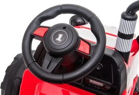 LEAN CARS Batériový traktor s prívesom CH9959 Red