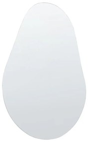 Nástenné zrkadlo 40 x 65 cm strieborné AUBAGNE Beliani