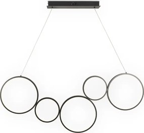 Brilagi - LED závesný luster ECHO na lankách LED/60W/230V 4000K 100 cm čierny