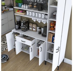 Set kuchynských skriniek Jenaretta 49 (biela + čierna). Vlastná spoľahlivá doprava až k Vám domov. 1107098