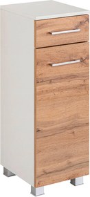 XXXLutz SPODNÁ SKRINKA, dub wotan, biela, 30/79/35 cm Held - Kúpeľňové skrinky - 000307017505