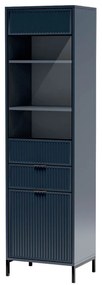 Vitrína Lusy 05 (indigo). Akcia -22%. Vlastná spoľahlivá doprava až k Vám domov. 1057852
