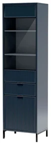 Vitrína Lusy 05 (indigo). Akcia -22%. Vlastná spoľahlivá doprava až k Vám domov. 1057852