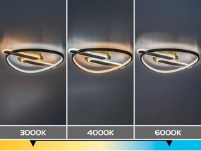 Rabalux 71467 - LED stmievateľné stropné svietidlo BRANTIEL LED/60W/230V 3000-6000K 53x45 cm + diaľkové ovládanie