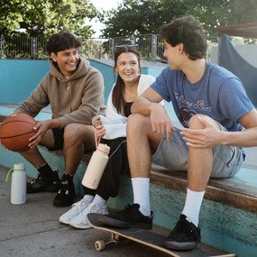 Antikorová termofľaša so slamkou 1 l - oranžová