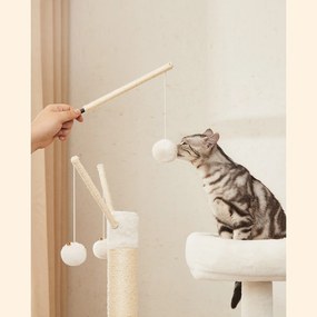 FEANDREA Strom pre mačky s toaletnou skrinkou 58 x 140 x 50 cm