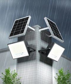 BERGE Solárne LED svietidlo DAKAR - 50W - PIR