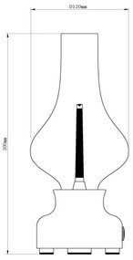 Lucide 74516/02/32 - LED Stmievateľná stolná lampa JASON LED/2W/230V červená