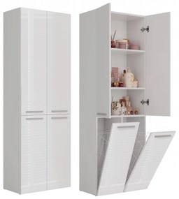 Kúpeľňová skrinka Neltossa 3 (lesk biely). Akcia -20%. Vlastná spoľahlivá doprava až k Vám domov. 1132990