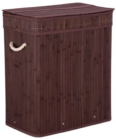 Kôš na bielizeň 100 l bambusový hnedý