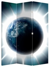 Paraván - Ožiarená planéta (126x170 cm)