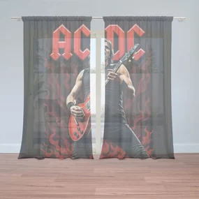 Sablio Záclony ACDC Gitarista: 2ks 150x250cm