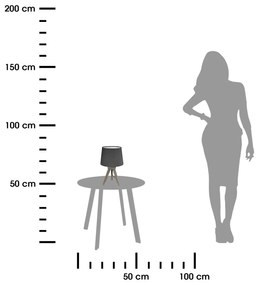 Stolná lampa ARIA sivá