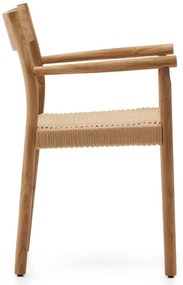 Jedálenská stolička z dubového dreva v prírodnej farbe Yalia – Kave Home