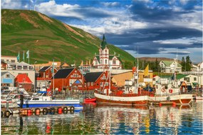 Obraz - Húsavík (90x60 cm)