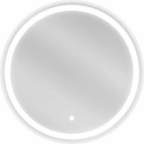 Mexen Gobi osvetlené kúpeľňové zrkadlo okrúhle, 60 cm, LED 6000K, proti zahmlievaniu - 9801-060-060-611-00