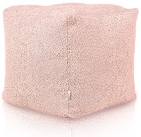 Taburetka Boucle púdrovo ružová