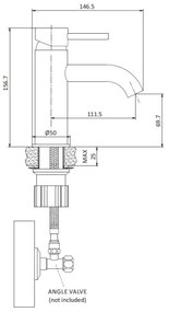 BATH DELUXE 28-005-01-60-04 - Umývadlová batéria DRAGOR 15,6 cm chróm