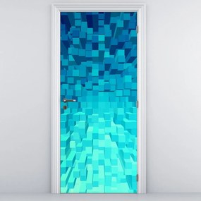 Fototapeta na dvere - Abstraktné kocky (95x205cm)