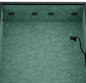 Sally 1150mm korpus Antracytowy - siedzisko Zielony