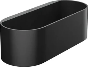 Hansgrohe WallStoris, odkladacia polička hlboká, čierna matná, HAN-27912670