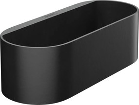 Hansgrohe WallStoris, odkladacia polička hlboká, čierna matná, HAN-27912670
