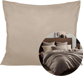 SATÉNOVÁ DEKORAČNÁ OBLIEČKA NA VANKÚŠ SATYNLOVE 40X60 CM TMAVOBÉŽOVÁ