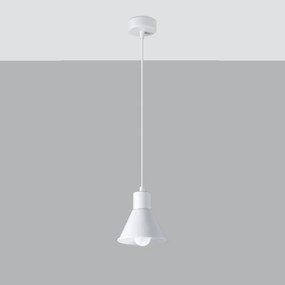 Sollux SL.0983 - Luster na lanku TALEJA 1xE27/60W/230V biela