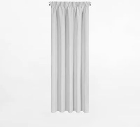Záves na páske v striebornej farbe SUZAN 135x270 cm