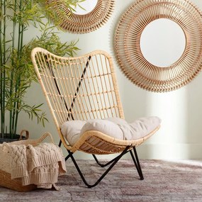 Kreslo s výpletom v prírodnej farbe – Ixia