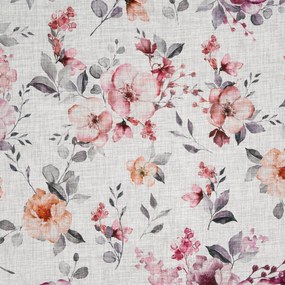 ZÁVES NA KRÚŽKOCH ABRIL 140X250 CM KVETY