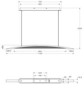 Fabas Luce 3697-40-102- LED Stmievateľný luster na lanku CORDOBA LED/36W/230V biela