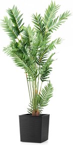 PLASTOVÝ KVETINÁČ FLORE RIFLO SADA 2KS 30X30 CM+25X25 CM ČIERNA