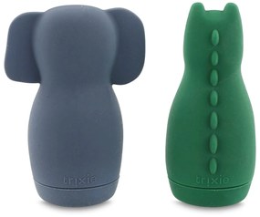 Detská striekacia hračka do vane 2 ks Mrs. Elephant, Mr. Crocodile