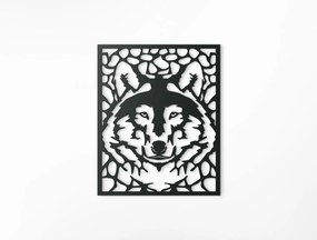 drevko Drevený obraz Majestátny vlk