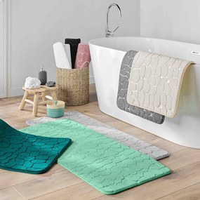 Béžová textilná kúpeľňová predložka 50x120 cm Ricochet – douceur d'intérieur