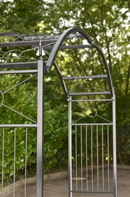 Oblúk na ruže Flexi s nastaviteľnou šírkou - Čierna