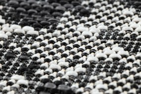 Koberec SISAL SION Hadia koža 22162 ecru / čierny